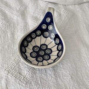 Boleslawiec Handcrafted Traditional Polish Pottery Condiment Dish